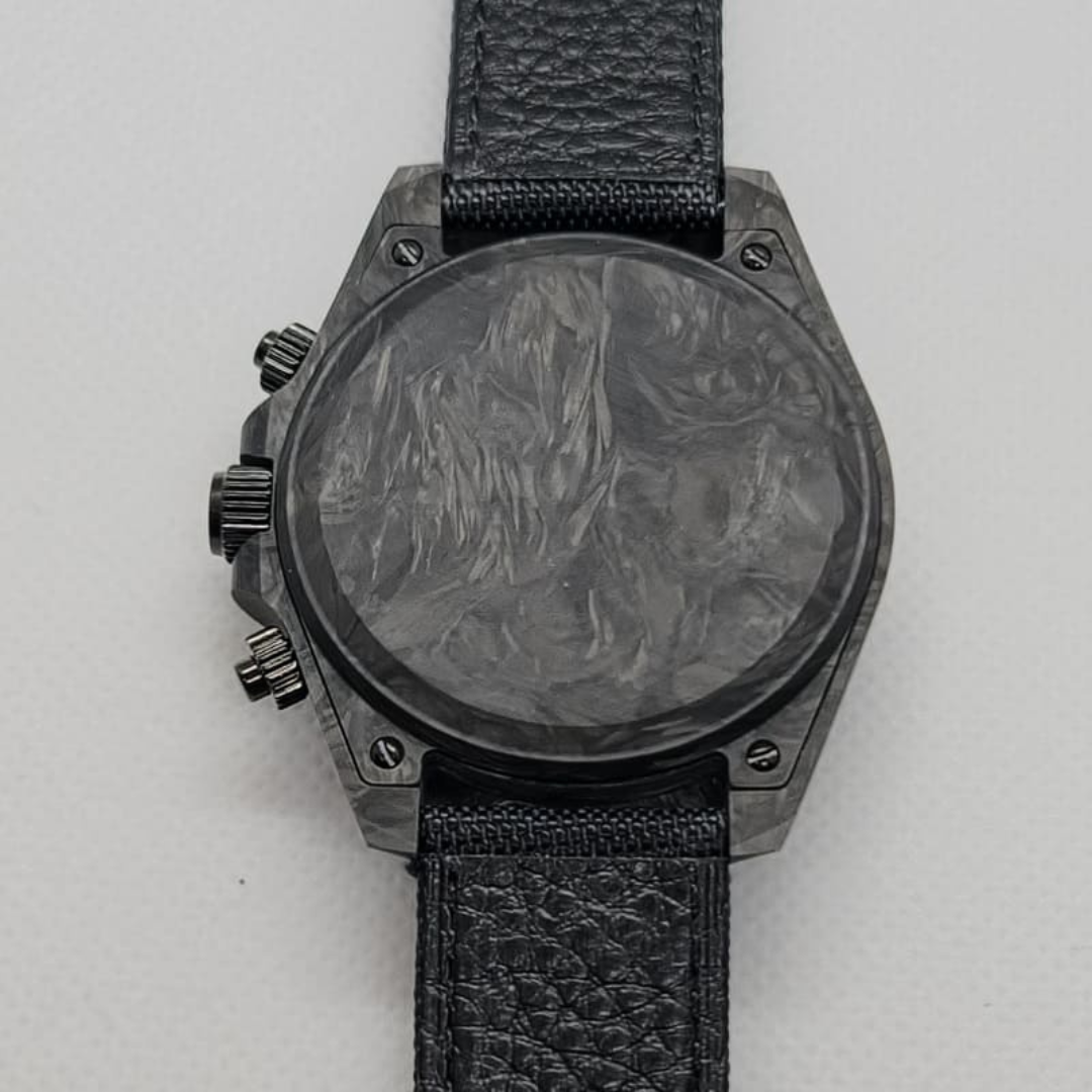 CUSTOM SEITONA CHRONOGRAPH MOD FORGED CARBON ECLIPSE EDITION