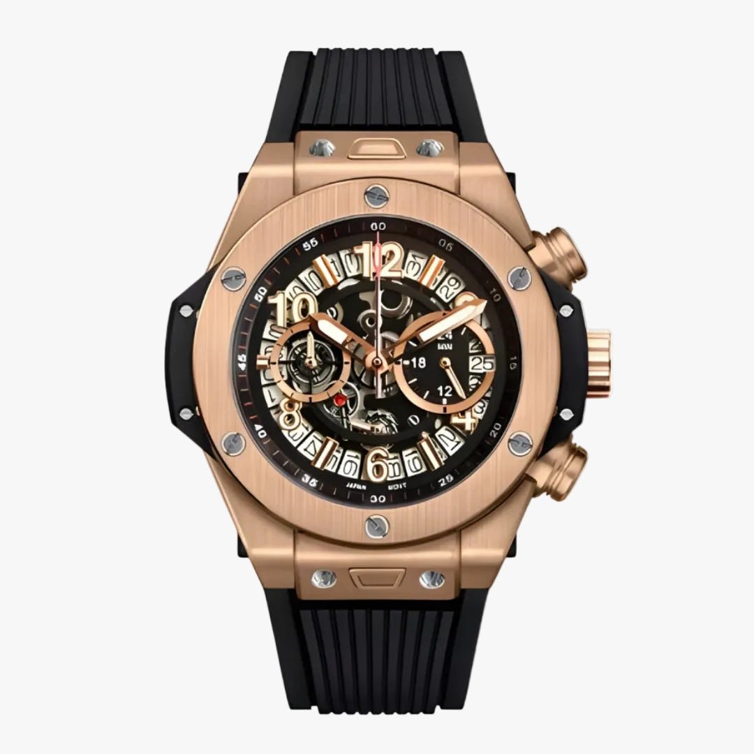 CUSTOM HUBLEIKO EDITION CLASSIC ROSE BIG BANG SKELETON MOD - Monomods