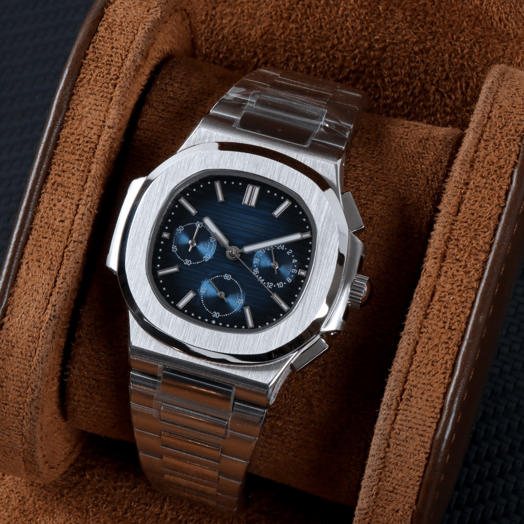 CUSTOM NAUTIKO CHRONOGRAPH MOD ROYAL BLUE - Monomods