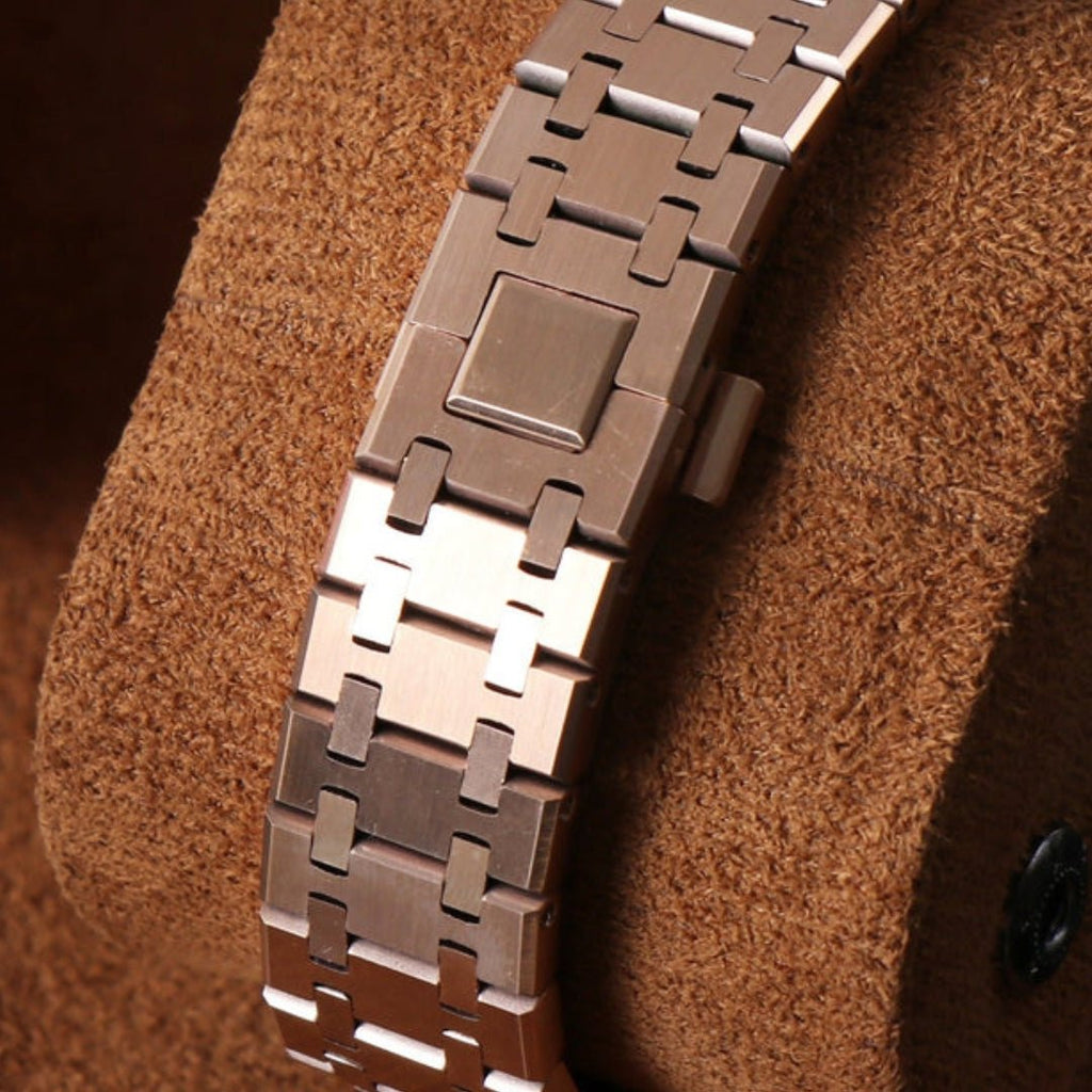 CUSTOM ROYAL SEIKOAK EDITION ROSE GOLD SKELETON MOD - Monomods