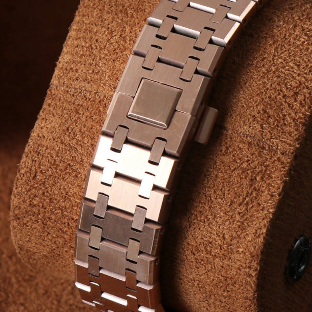 CUSTOM ROYAL SEIKOAK EDITION ROSE GOLD SKELETON MOD - Monomods