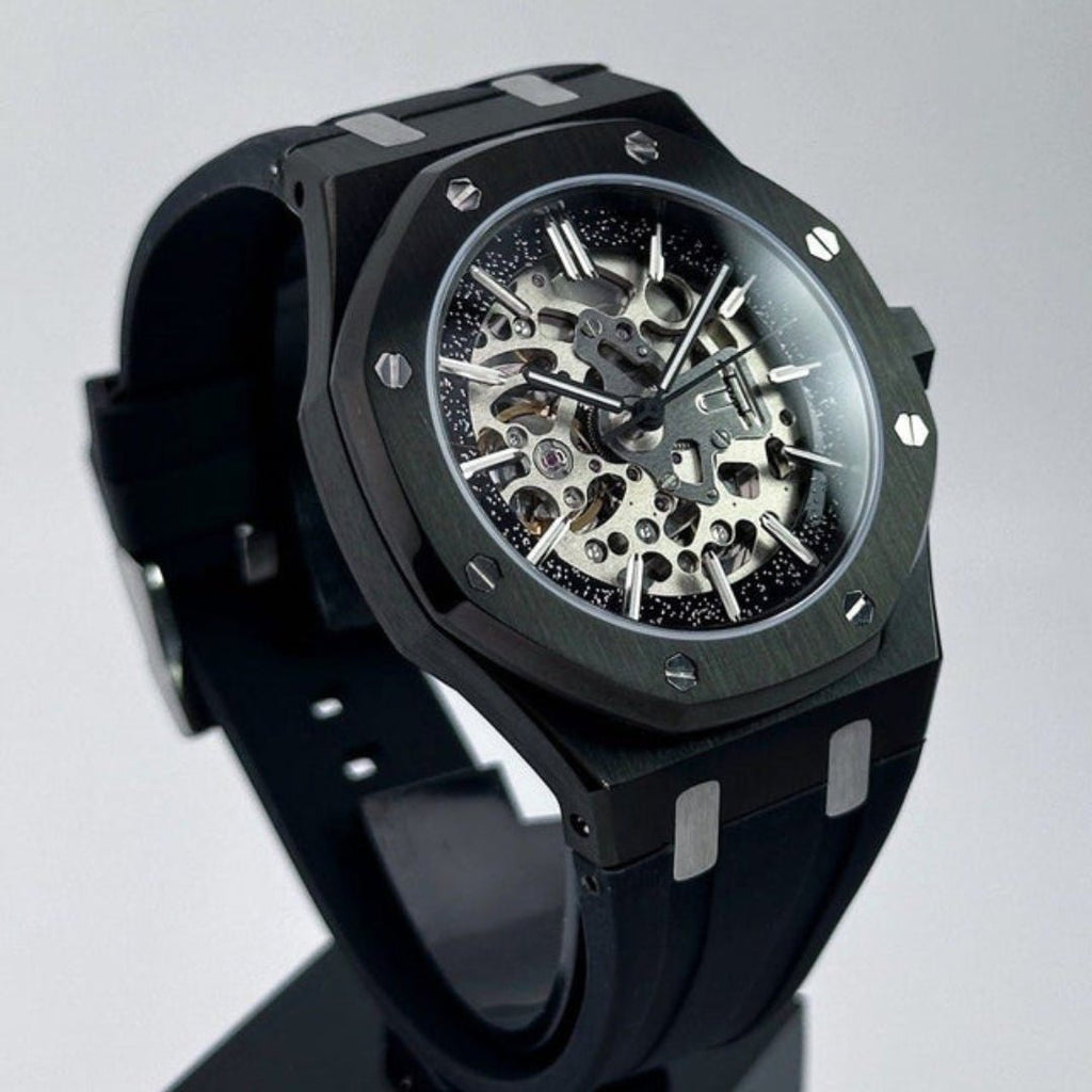 CUSTOM SEIKOAK SPECIAL EDITION BLACKED OUT SKELETON MOD - Monomods