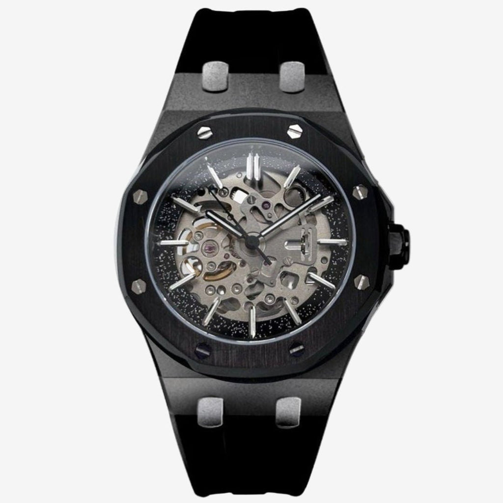 CUSTOM SEIKOAK SPECIAL EDITION BLACKED OUT SKELETON MOD - Monomods
