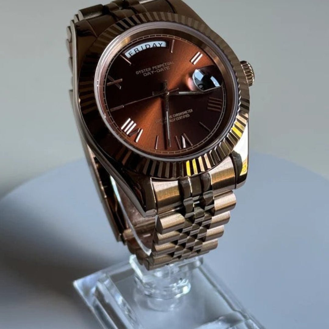 CUSTOM SEIKODATE EDITION PRESIDENTIAL CHOCOLATE ROMAN MOD - Monomods