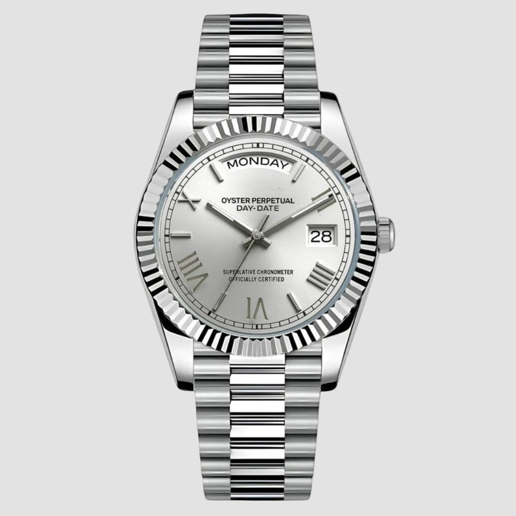 CUSTOM SEIKODATE PRESIDENTIAL MOD PLATINUM ROMAN EDITION - Monomods