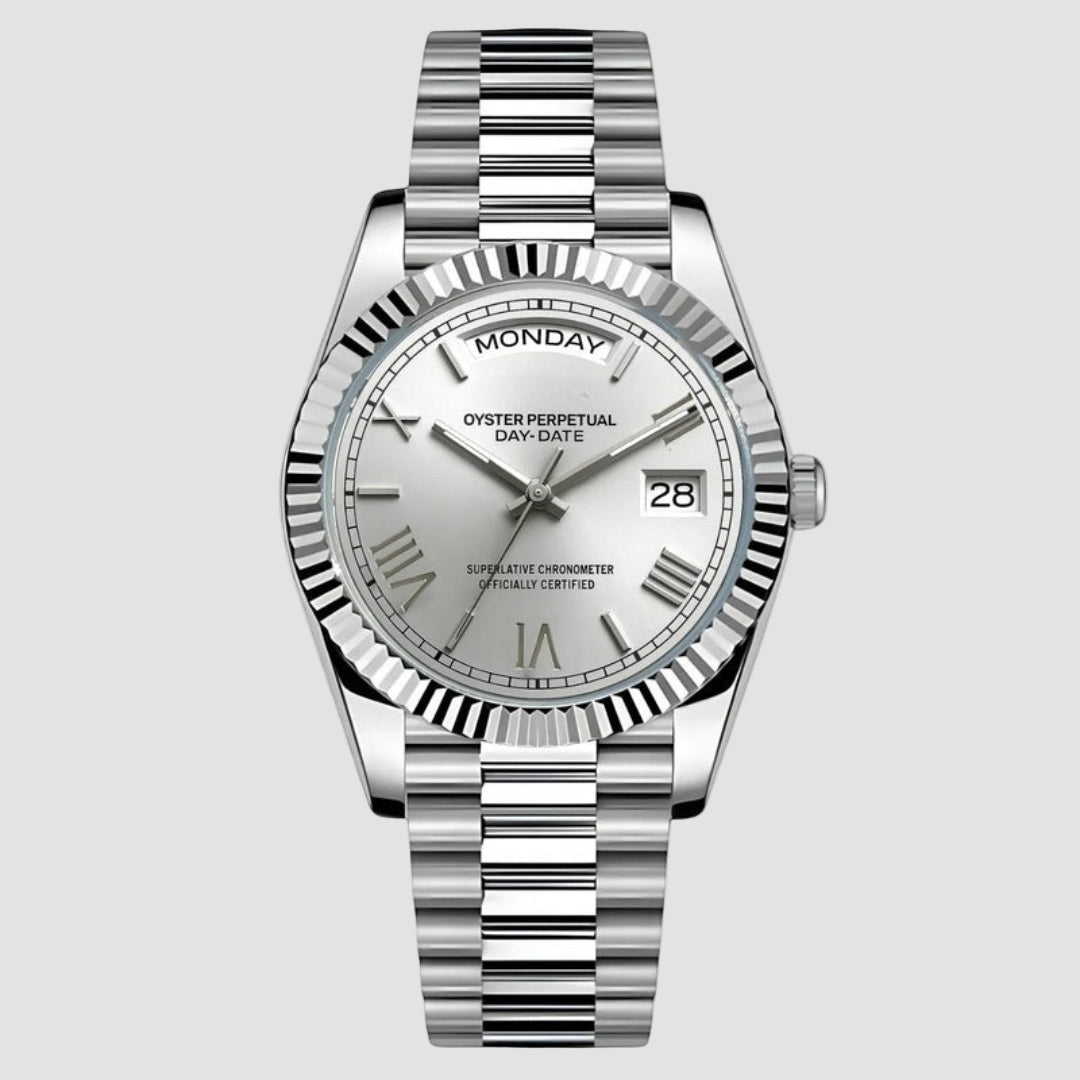 CUSTOM SEIKODATE PRESIDENTIAL MOD PLATINUM ROMAN EDITION - Monomods