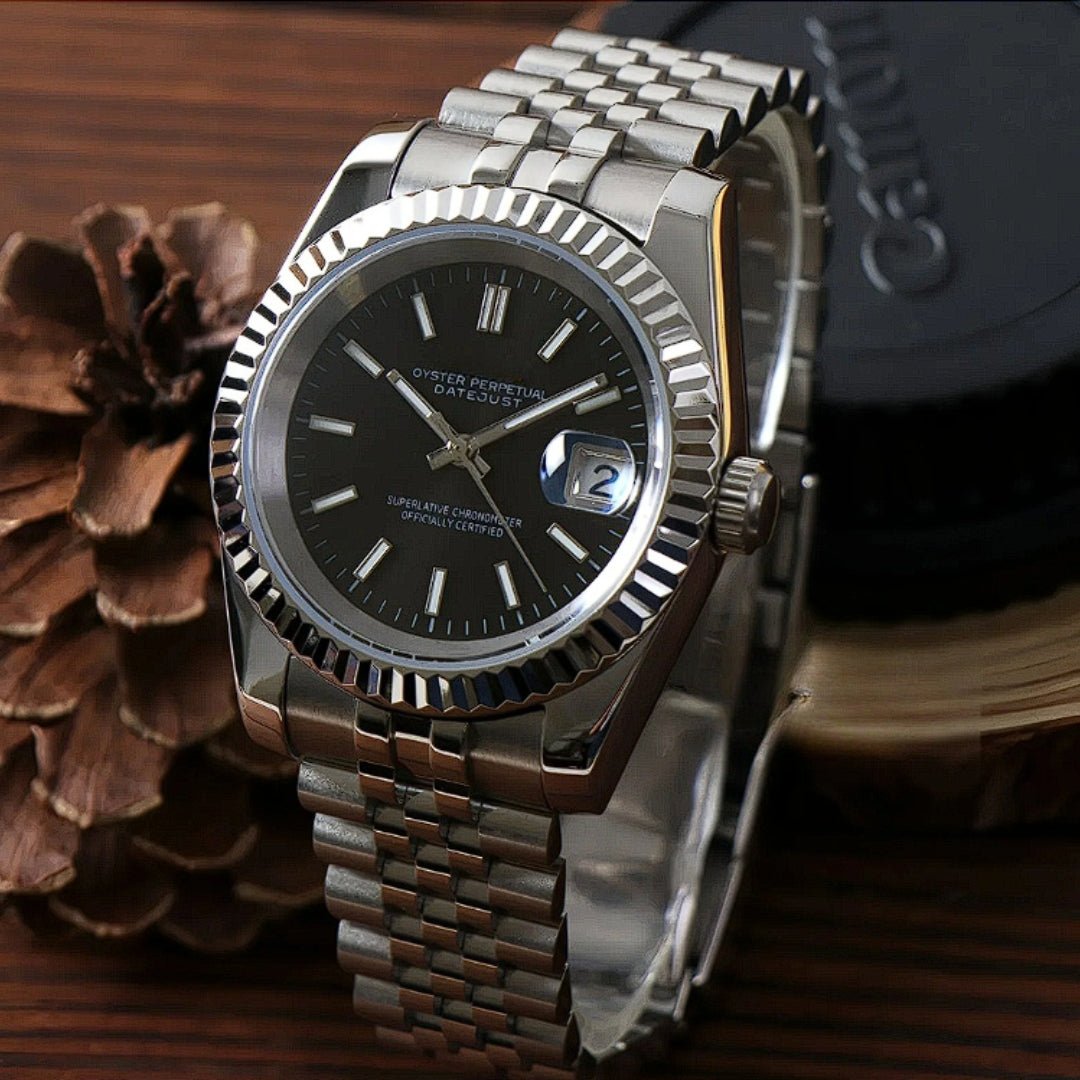 CUSTOM SEIKOJUST EDITION CLASSIC BLACK MIDNIGHT JUBILEE MOD - Monomods