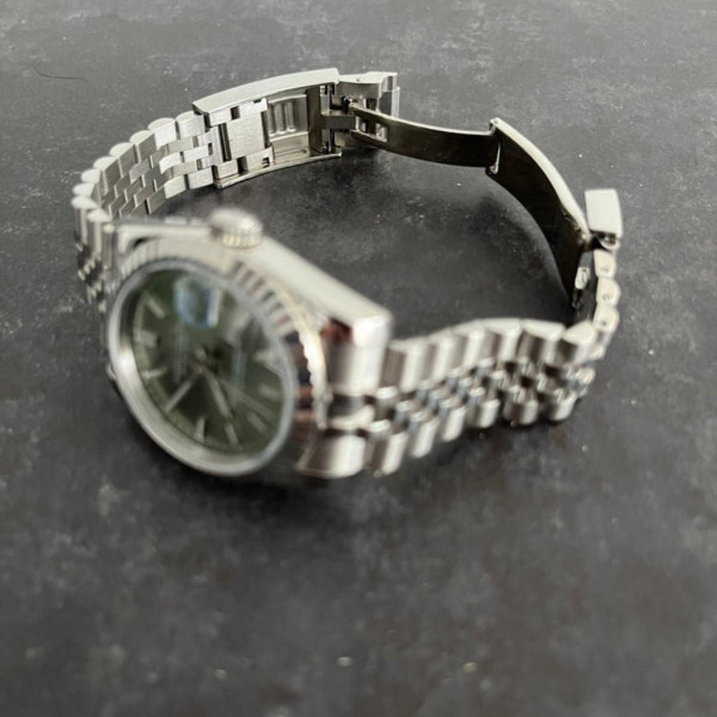 CUSTOM SEIKOJUST EDITION CLASSIC MINT GREEN JUBILEE MOD - Monomods