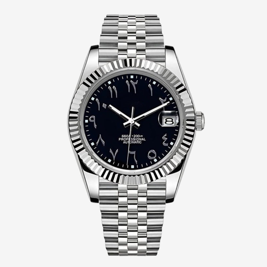 CUSTOM SEIKOJUST EDITION MIDNIGHT SILVER ARABIC JUBILEE MOD - Monomods