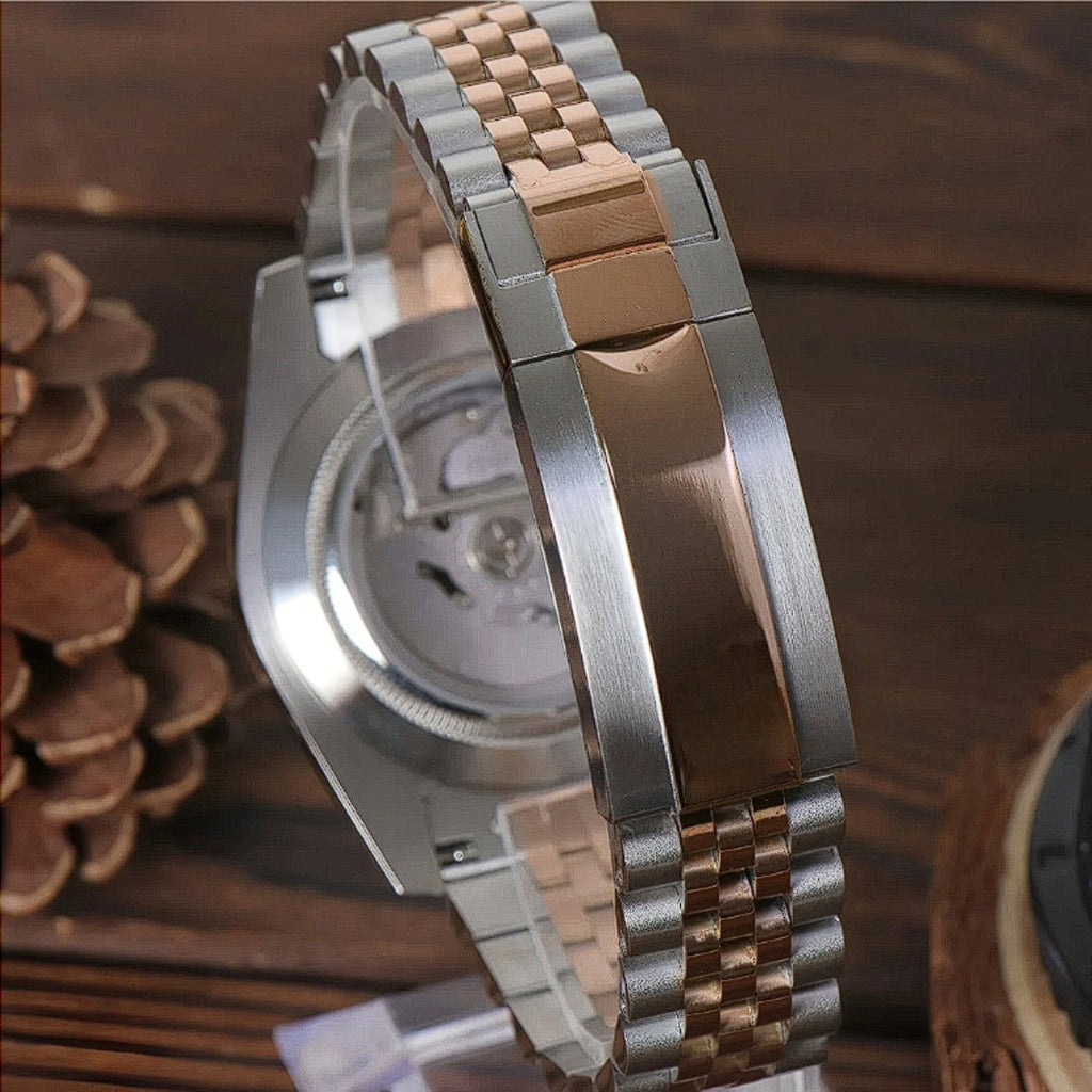 CUSTOM SEIKOJUST EDITION ROSE TWO - TONE WIMBLEDON JUBILEE MOD - Monomods