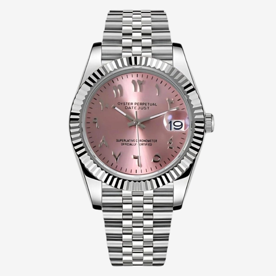 CUSTOM SEIKOJUST EDITION SILVER ARABIC COTTON CANDY JUBILEE MOD - Monomods