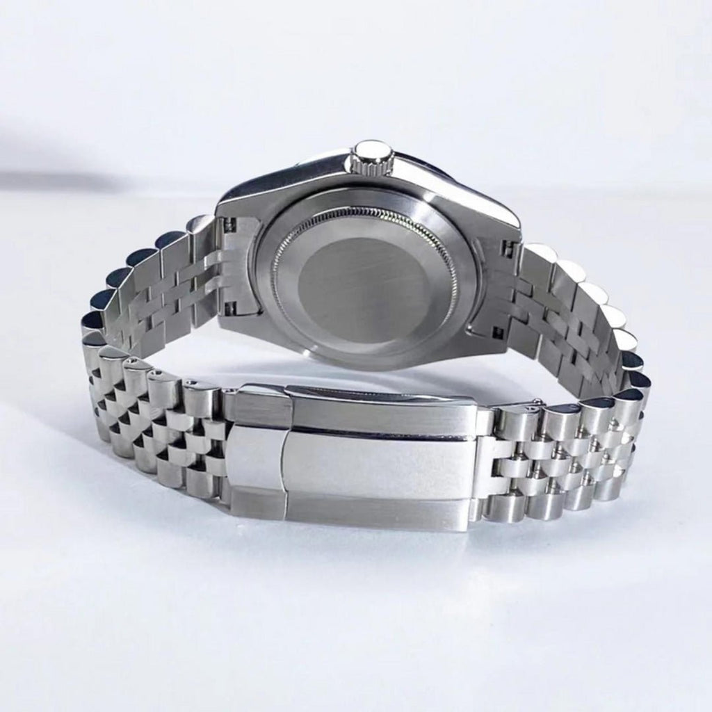 CUSTOM SEIKOJUST EDITION SILVER ARABIC ICE BLUE JUBILEE MOD - Monomods