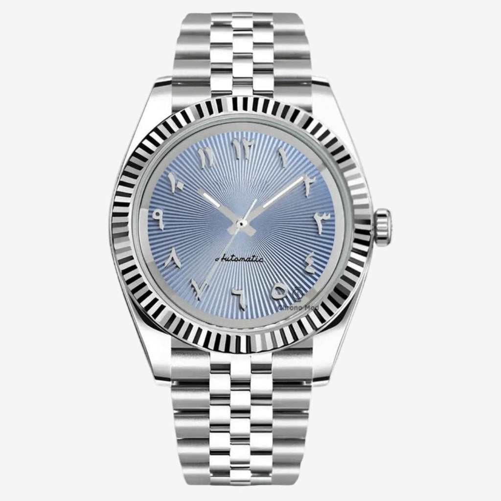 CUSTOM SEIKOJUST EDITION SILVER ARABIC ICE JUBILEE MOD - Monomods