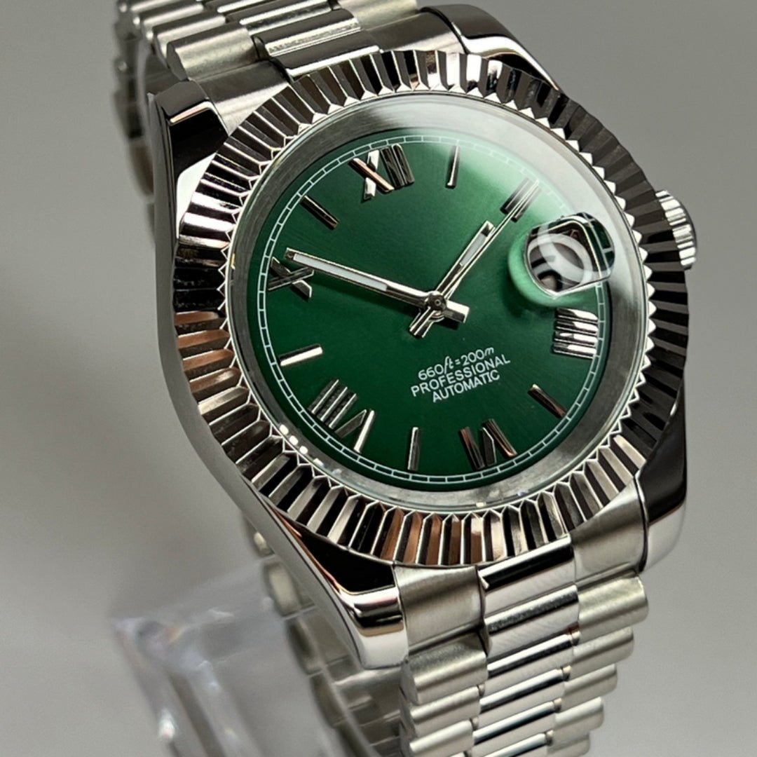 CUSTOM SEIKOJUST EDITION SILVER ROMAN OPAL JUBILEE MOD - Monomods