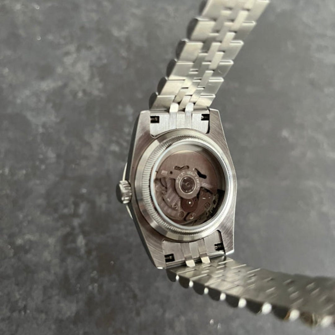 CUSTOM SEIKOJUST EDITION SILVER ROMAN OPAL JUBILEE MOD - Monomods