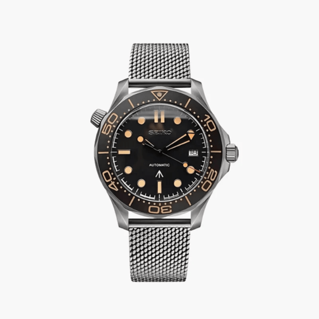 CUSTOM SEIKOMASTER MOD SILVER SPECTRE 007 EDITION - Monomods