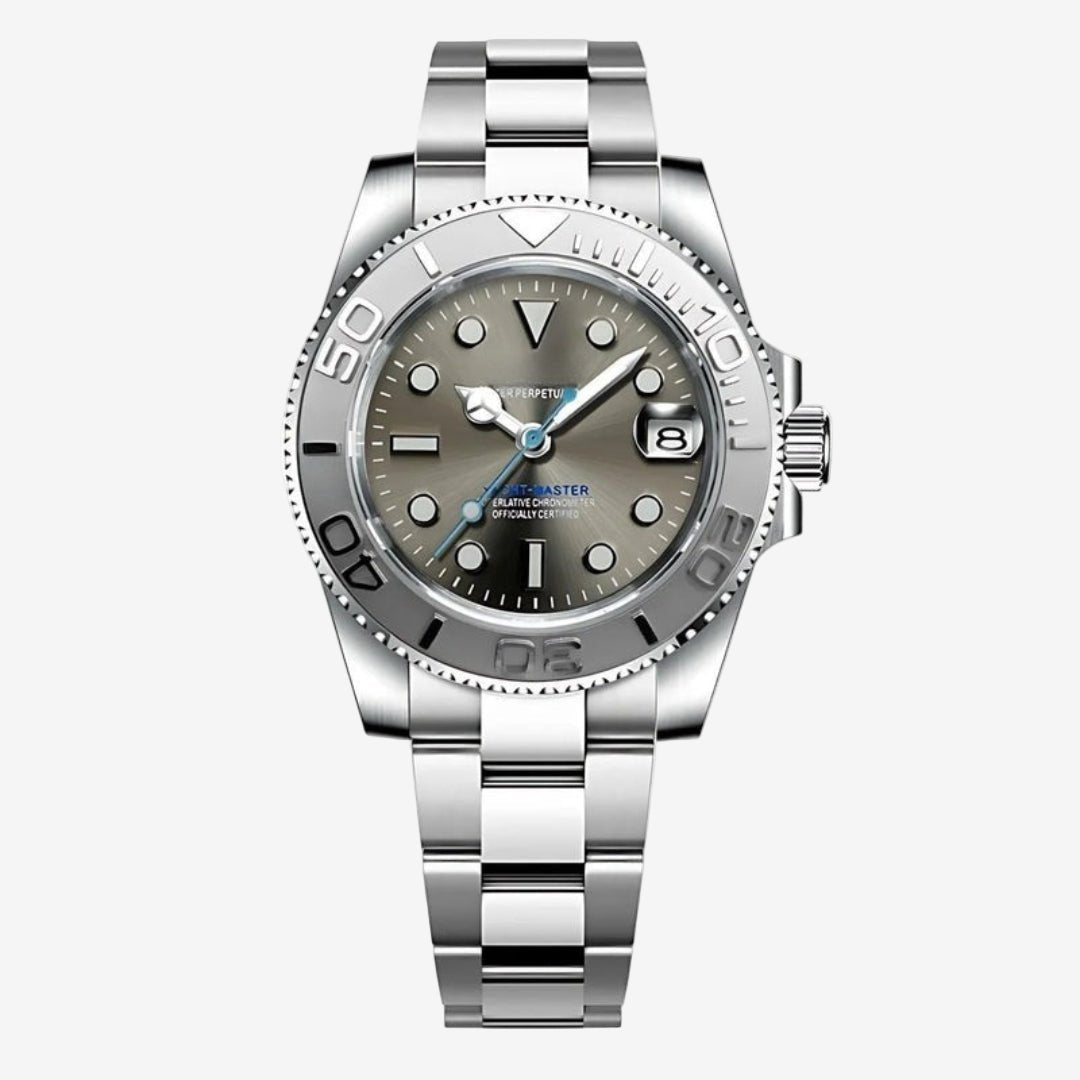 CUSTOM SEIKOSUB EDITION YACHT MASTER PLATINUM SILVER MOD - Monomods