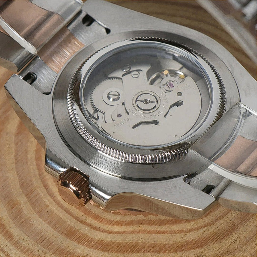 CUSTOM SEIKOSUB EDITION YACHT MASTER TWO - TONE ROSE GOLD MOD - Monomods