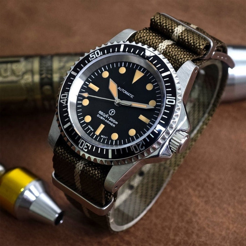 CUSTOM SEIKOSUB MILSUB MOD HERITAGE NATO EDITION - Monomods