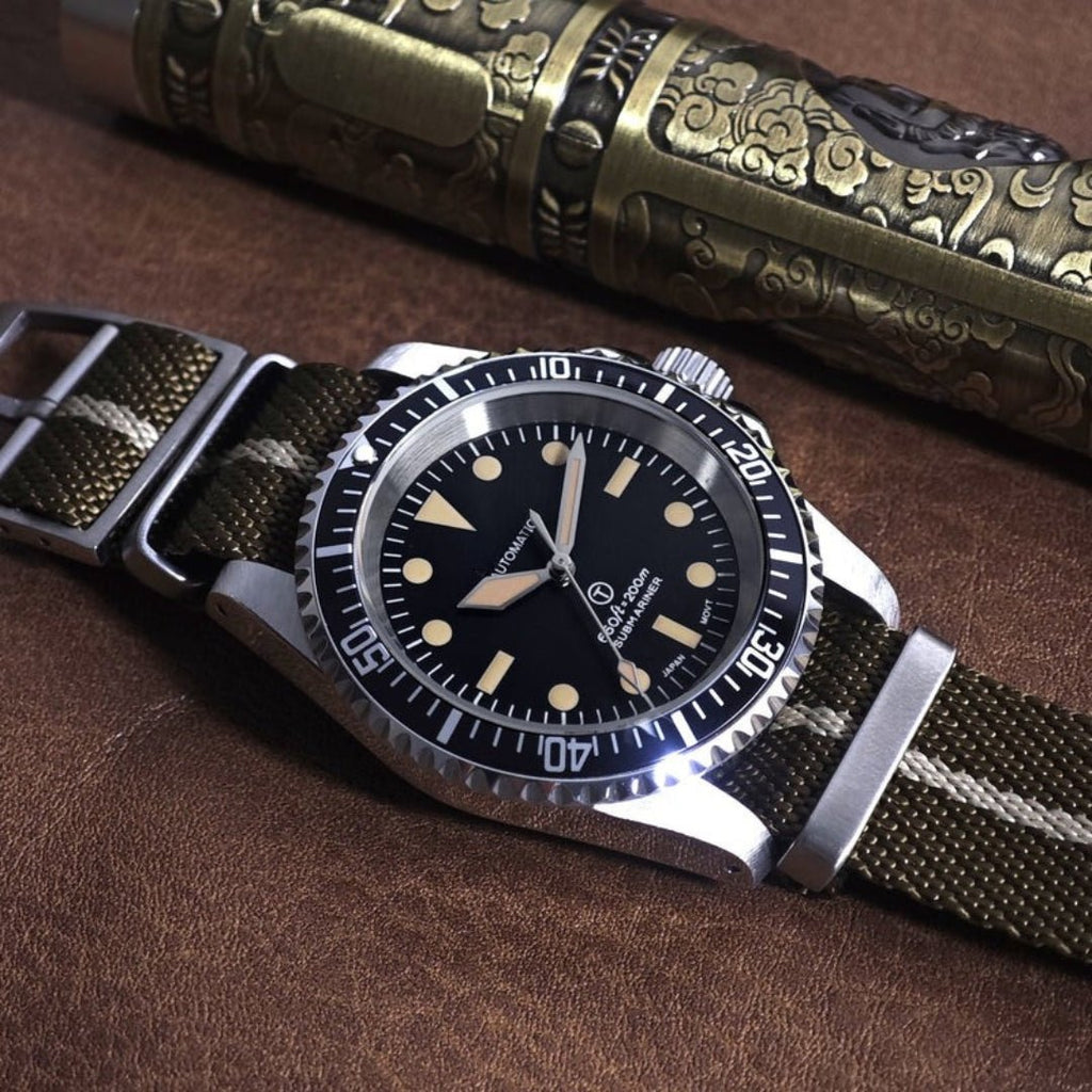 CUSTOM SEIKOSUB MILSUB MOD HERITAGE NATO EDITION - Monomods