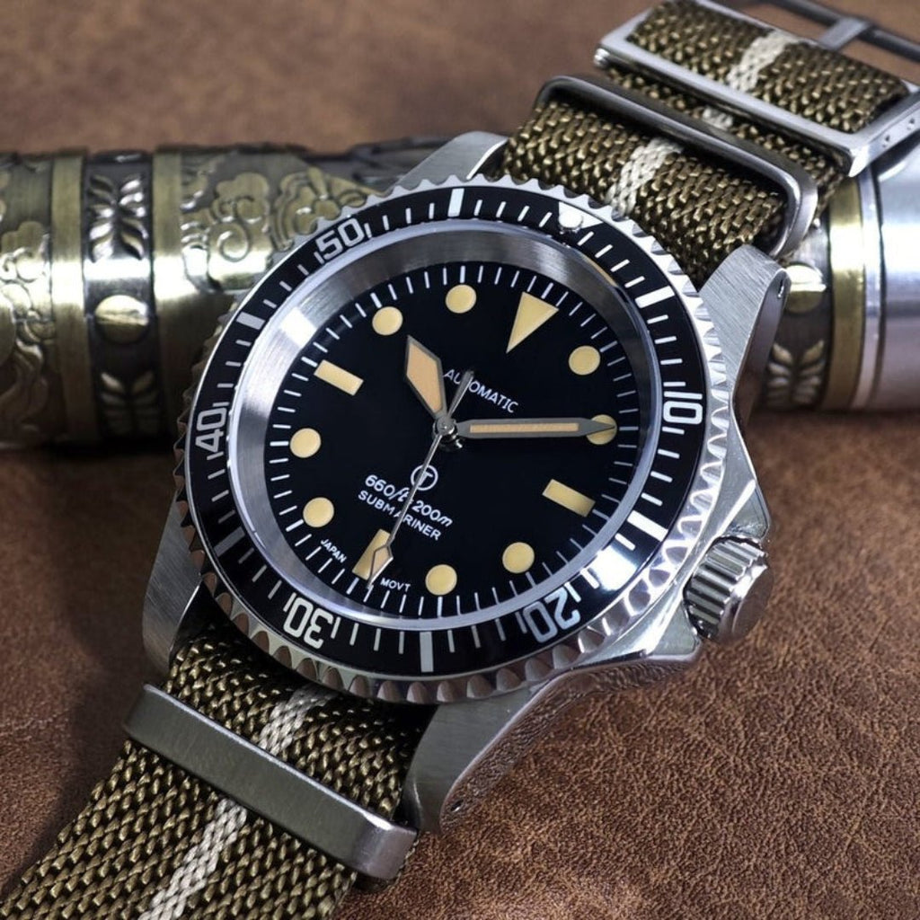CUSTOM SEIKOSUB MILSUB MOD HERITAGE NATO EDITION - Monomods