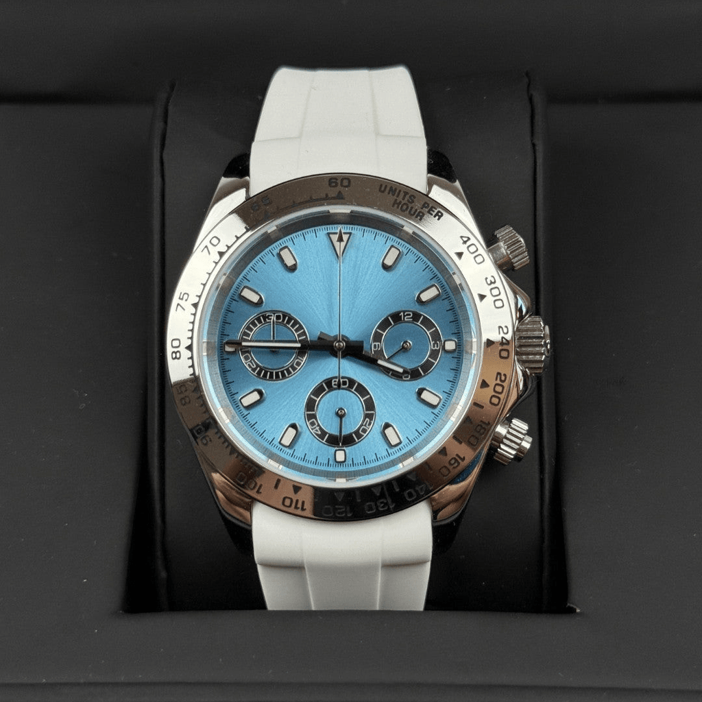 CUSTOM SEITONA CHRONOGRAPH EDITION ARCTIC ICE LIMITED MOD - Monomods