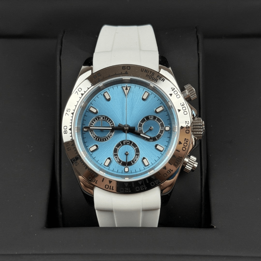 CUSTOM SEITONA CHRONOGRAPH EDITION ARCTIC ICE LIMITED MOD - Monomods