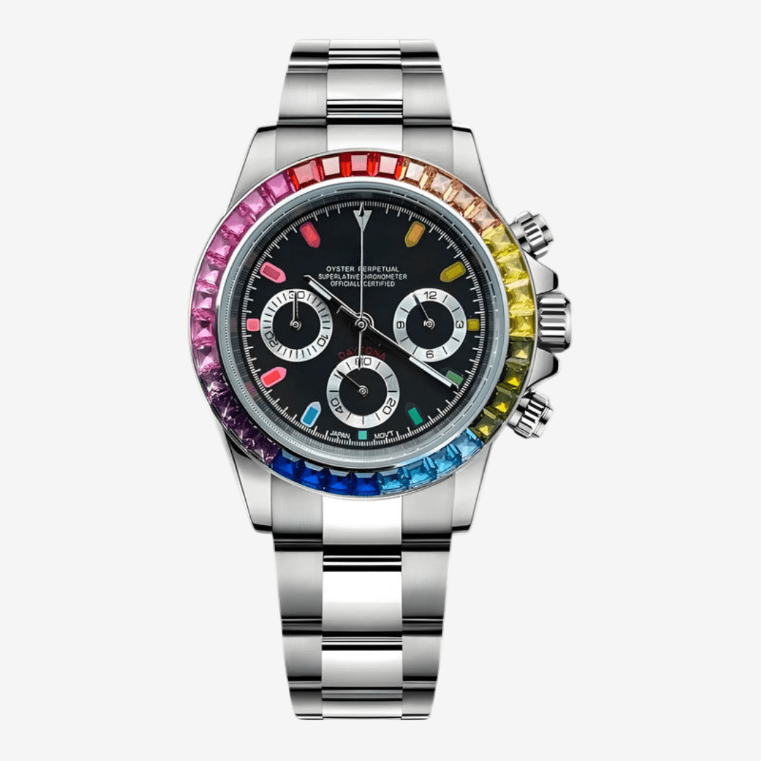 CUSTOM SEITONA CHRONOGRAPH EDITION DIAMOND RAINBOW MOD - Monomods