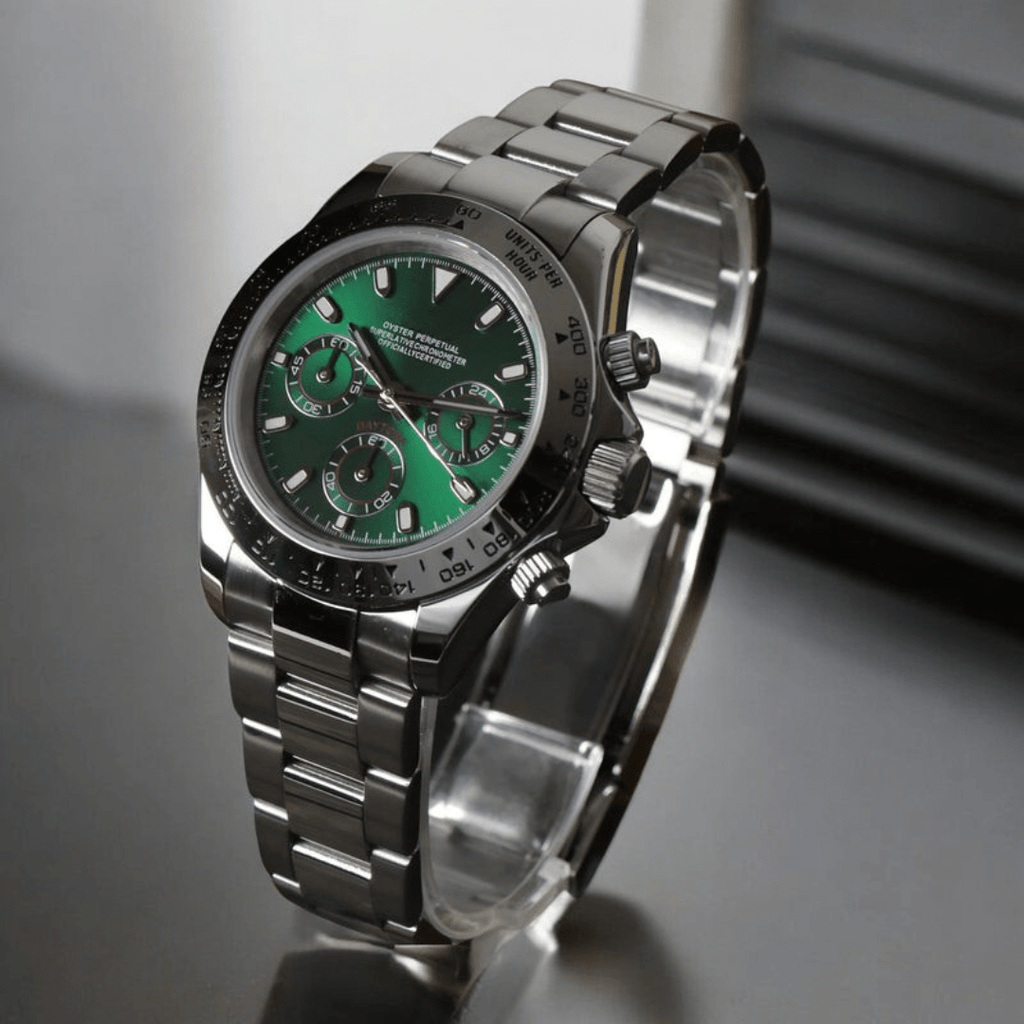 CUSTOM SEITONA CHRONOGRAPH EDITION EMERALD HORIZON MOD - Monomods