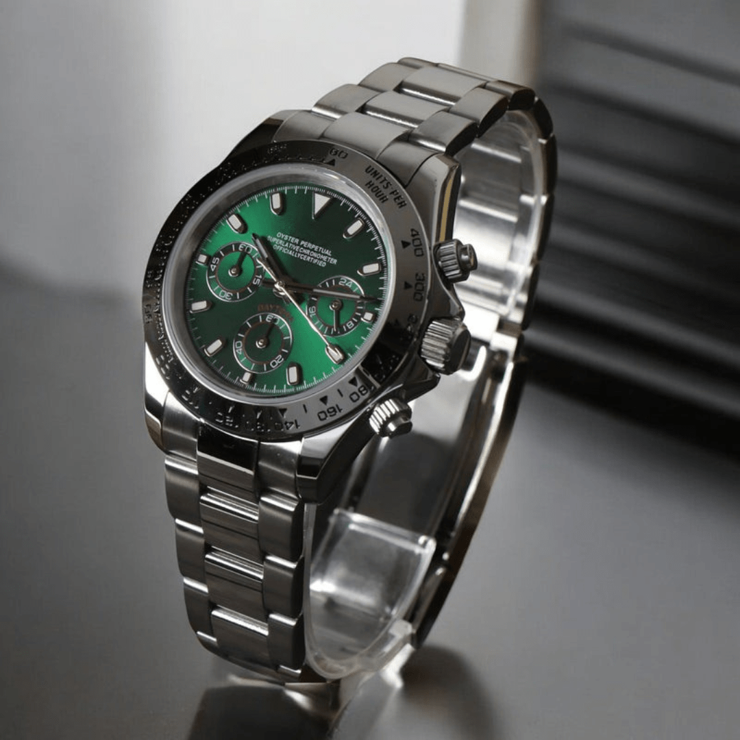 CUSTOM SEITONA CHRONOGRAPH EDITION EMERALD HORIZON MOD - Monomods