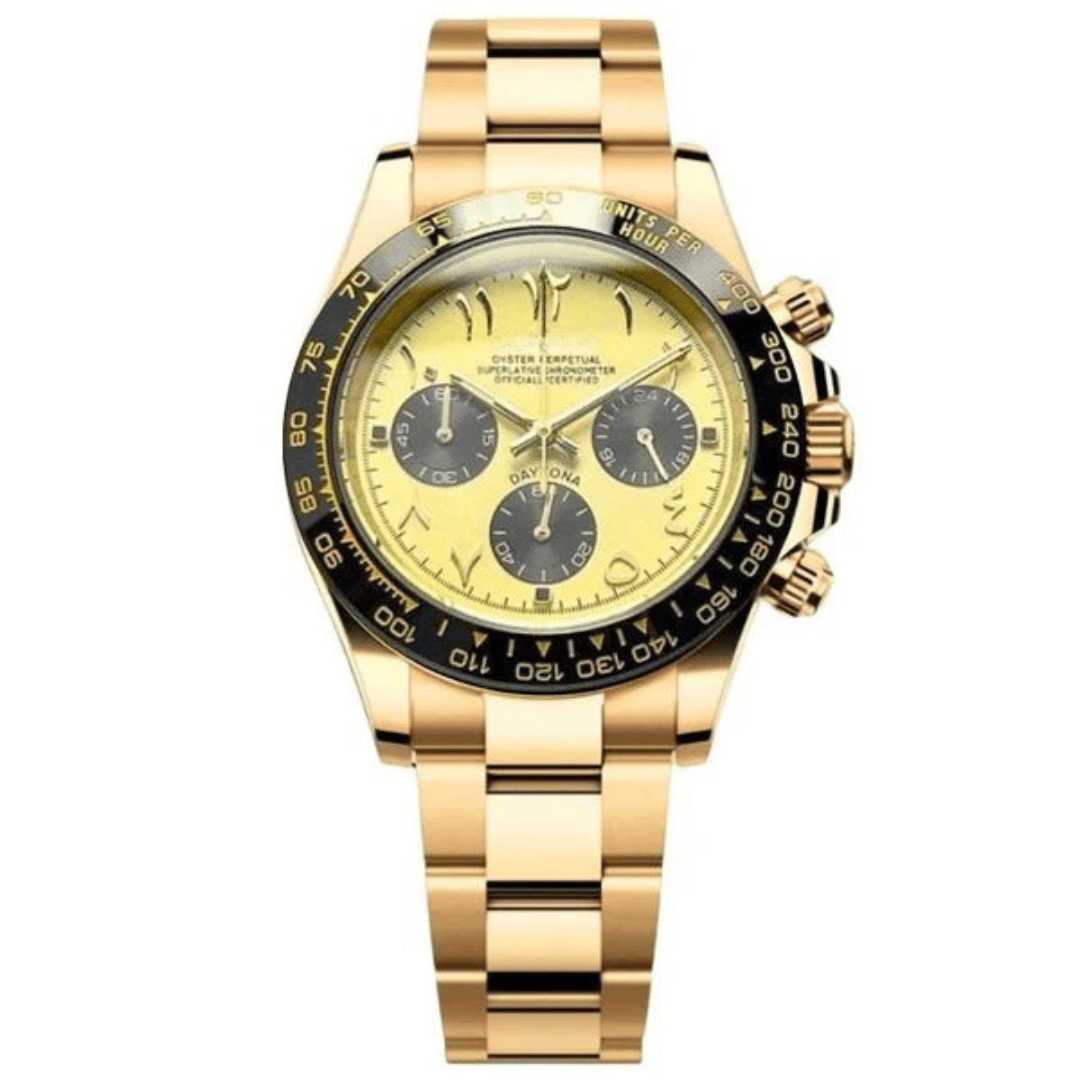CUSTOM SEITONA CHRONOGRAPH EDITION GOLDEN EAGLE ARABIC MOD - Monomods