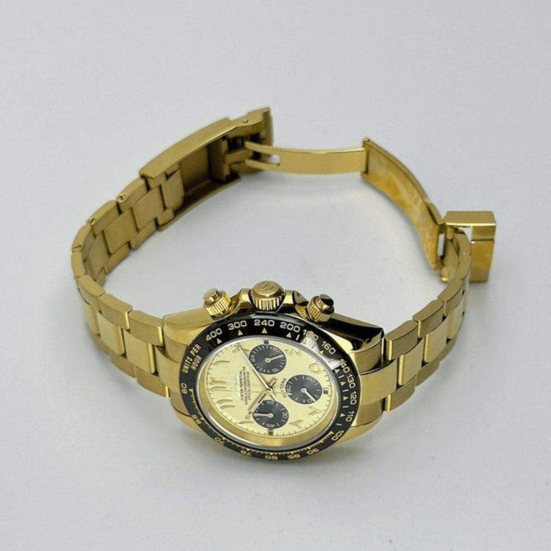 CUSTOM SEITONA CHRONOGRAPH EDITION GOLDEN EAGLE ARABIC MOD - Monomods