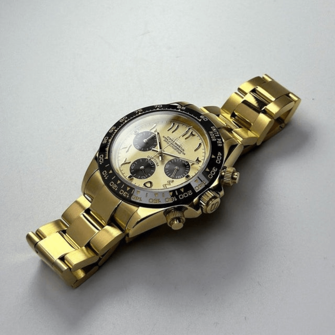 CUSTOM SEITONA CHRONOGRAPH EDITION GOLDEN EAGLE ARABIC MOD - Monomods