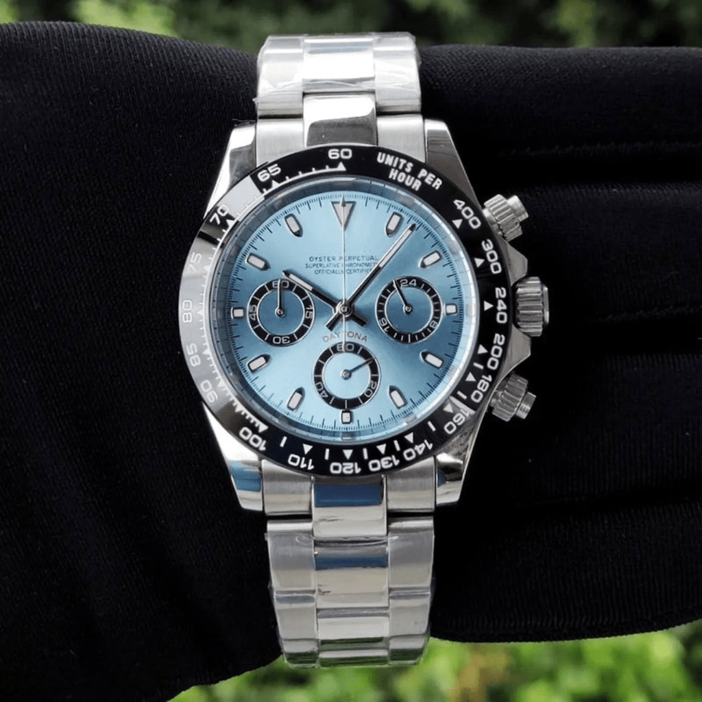 CUSTOM SEITONA CHRONOGRAPH EDITION ICE BLUE MOD - Monomods