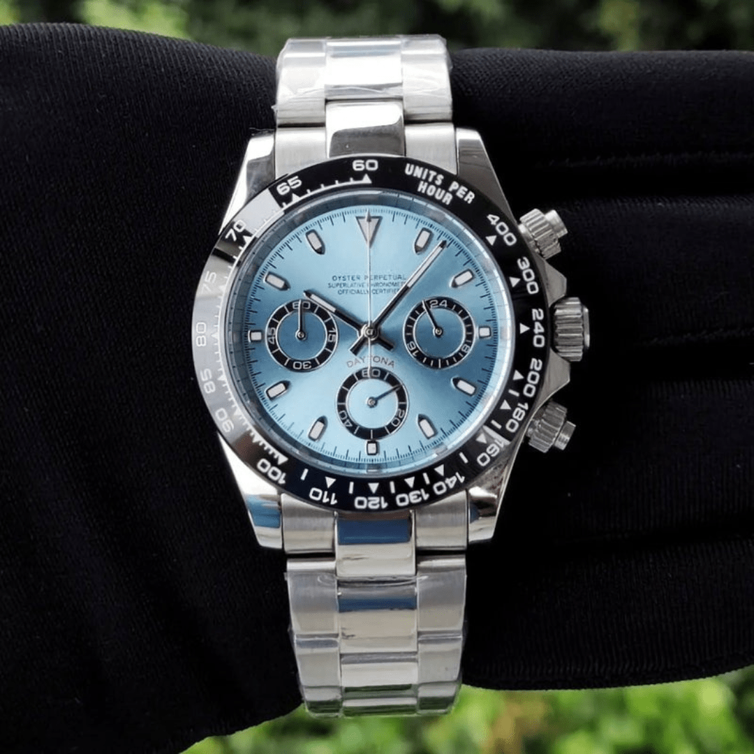 CUSTOM SEITONA CHRONOGRAPH EDITION ICE BLUE MOD - Monomods