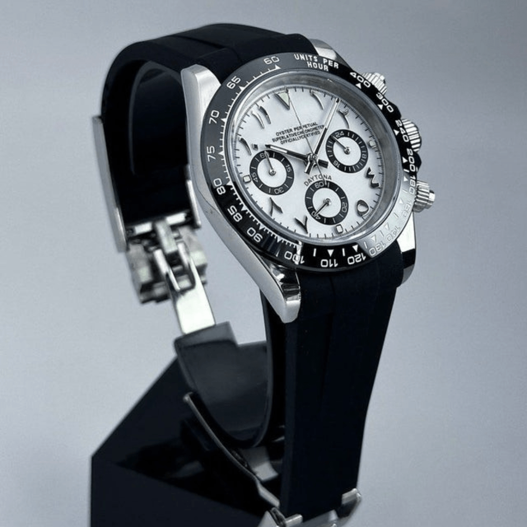 CUSTOM SEITONA CHRONOGRAPH EDITION IVORY PANDA ARABIC MOD - Monomods