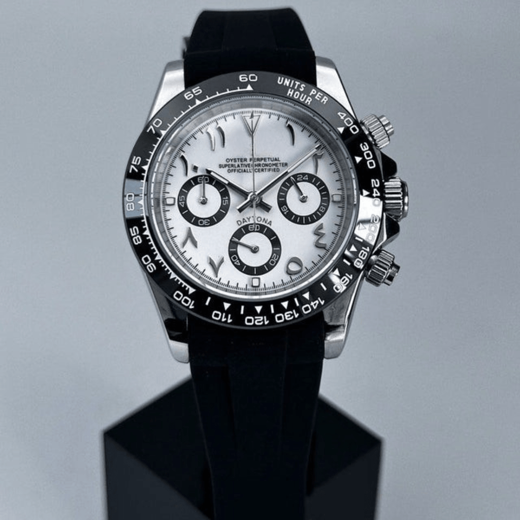 CUSTOM SEITONA CHRONOGRAPH EDITION IVORY PANDA ARABIC MOD - Monomods