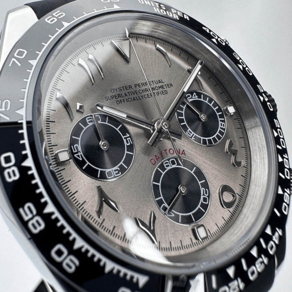 CUSTOM SEITONA CHRONOGRAPH EDITION RHODIUM ARABIC MOD - Monomods