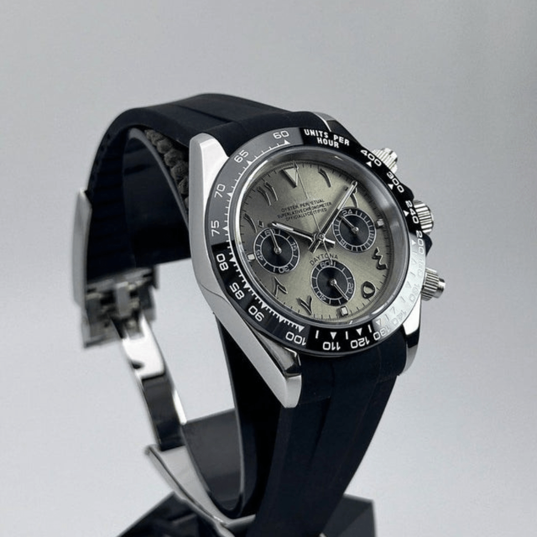 CUSTOM SEITONA CHRONOGRAPH EDITION RHODIUM ARABIC MOD - Monomods