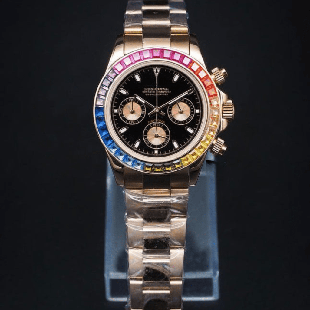 CUSTOM SEITONA CHRONOGRAPH EDITION ROSE RAINBOW MOD - Monomods