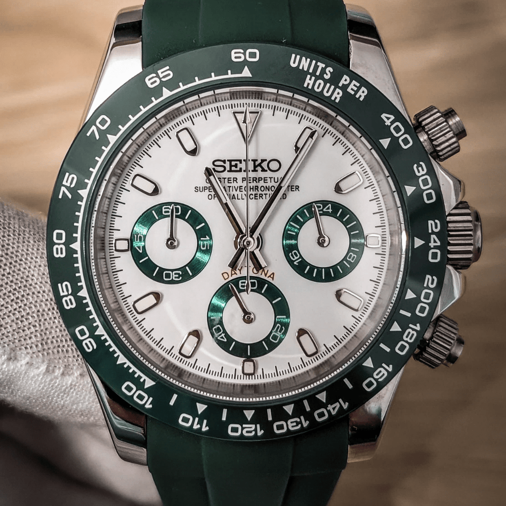 CUSTOM SEITONA CHRONOGRAPH EDITION ROYAL GREEN MOD - Monomods