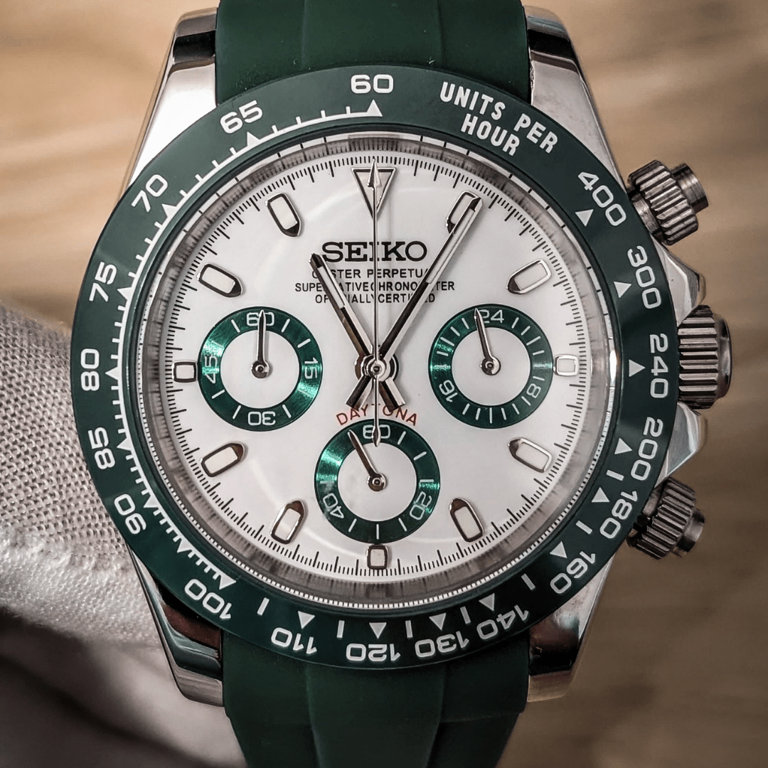 CUSTOM SEITONA CHRONOGRAPH EDITION ROYAL GREEN MOD - Monomods