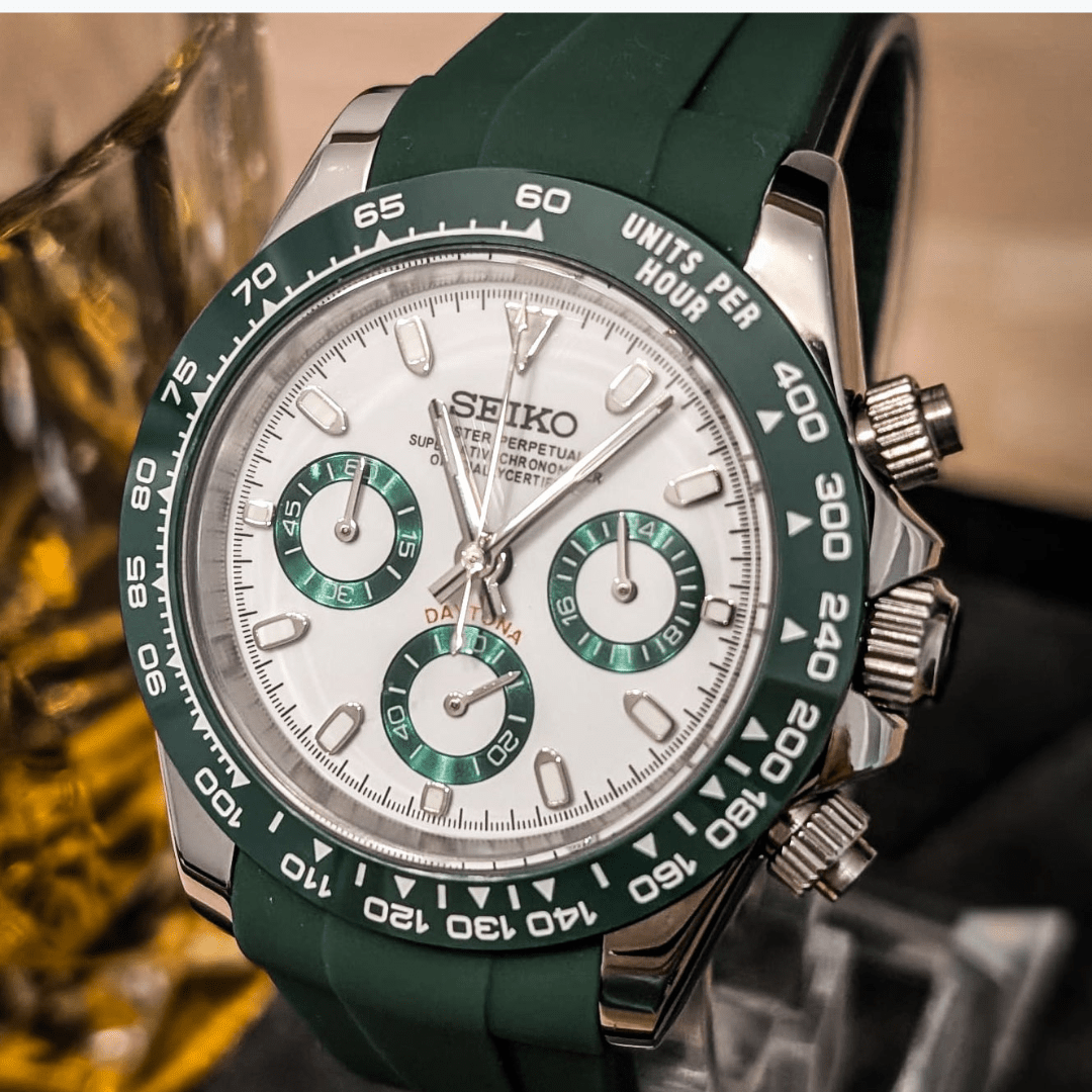CUSTOM SEITONA CHRONOGRAPH EDITION ROYAL GREEN MOD - Monomods