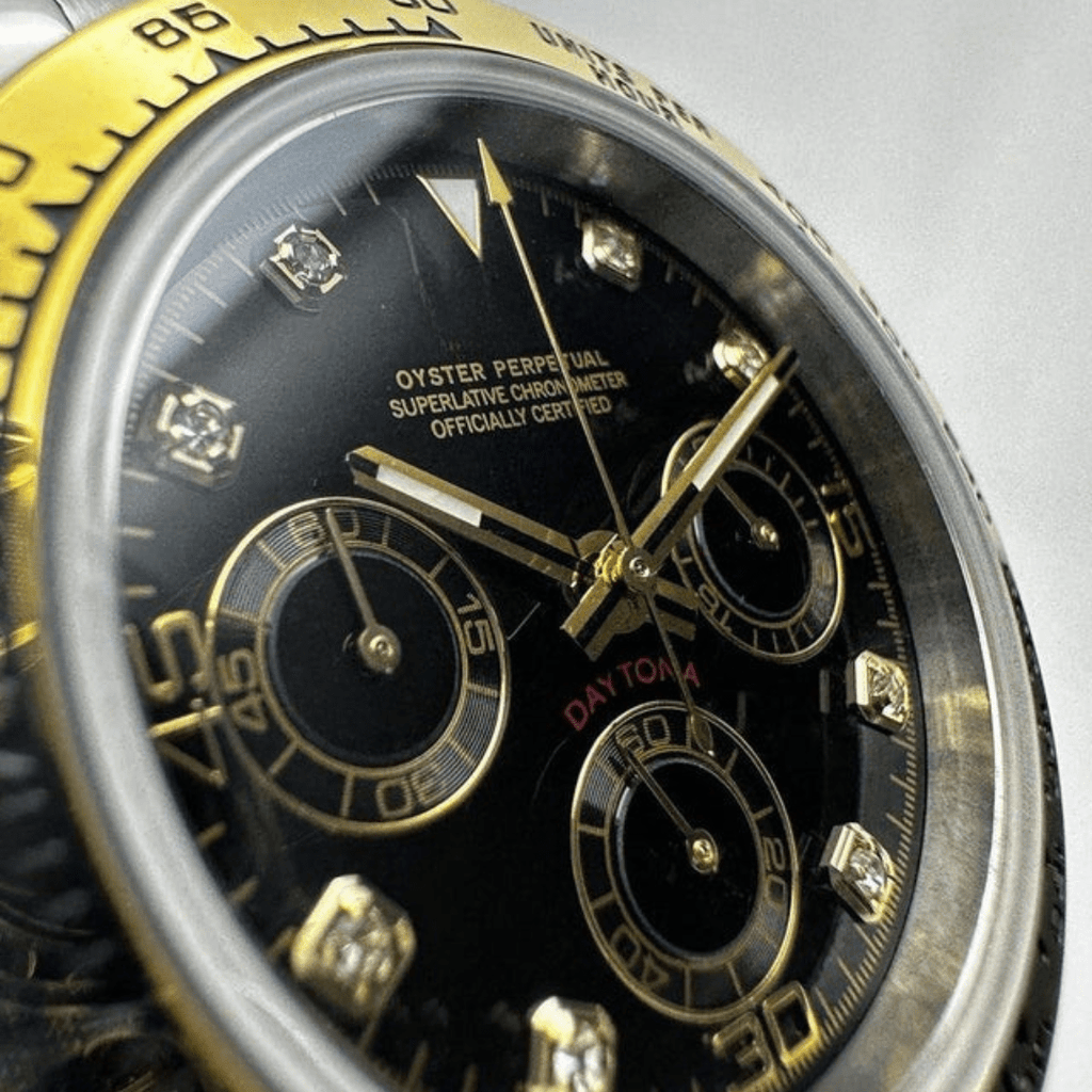 CUSTOM SEITONA CHRONOGRAPH EDITION TWO - TONE DIAMOND MOD - Monomods