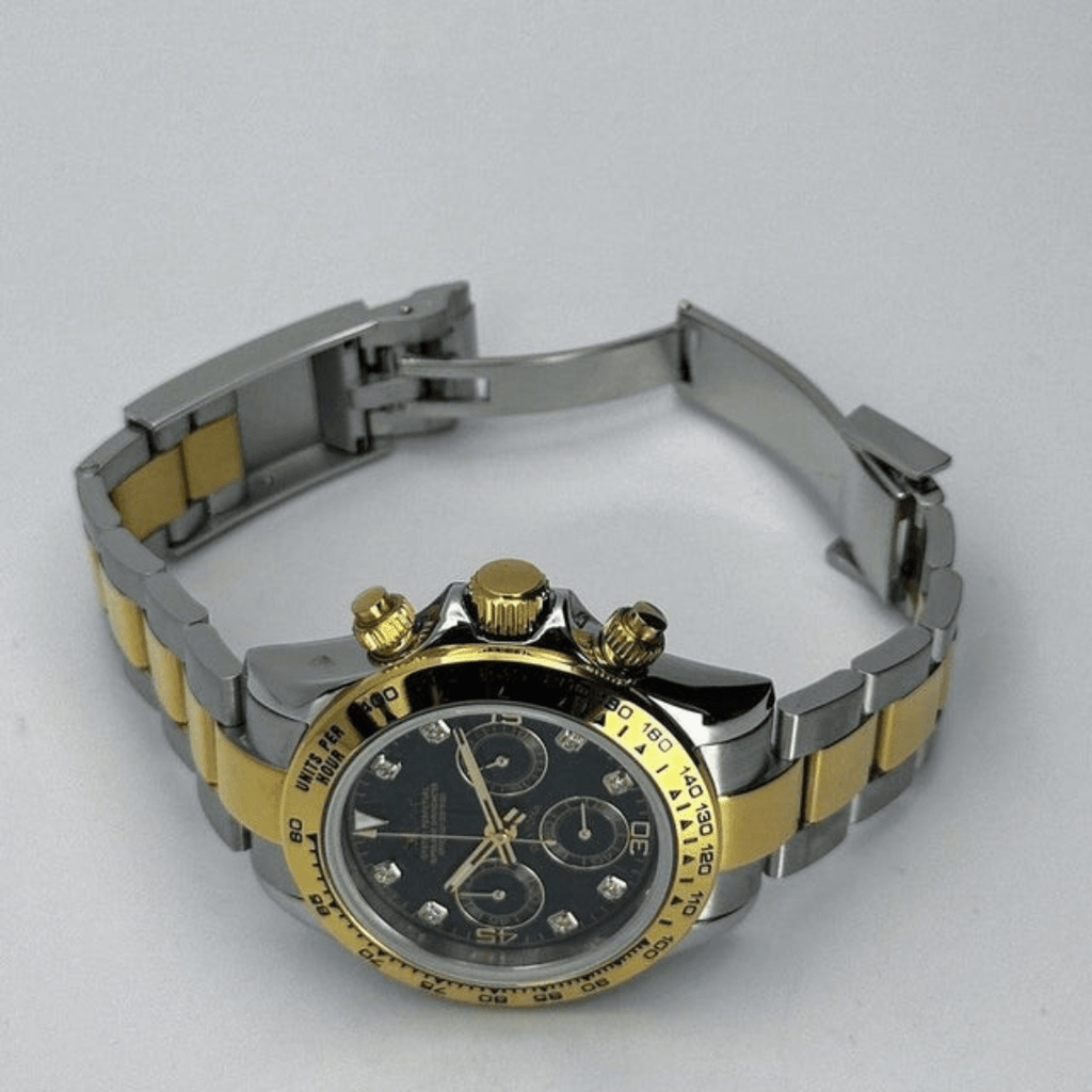 CUSTOM SEITONA CHRONOGRAPH EDITION TWO - TONE DIAMOND MOD - Monomods