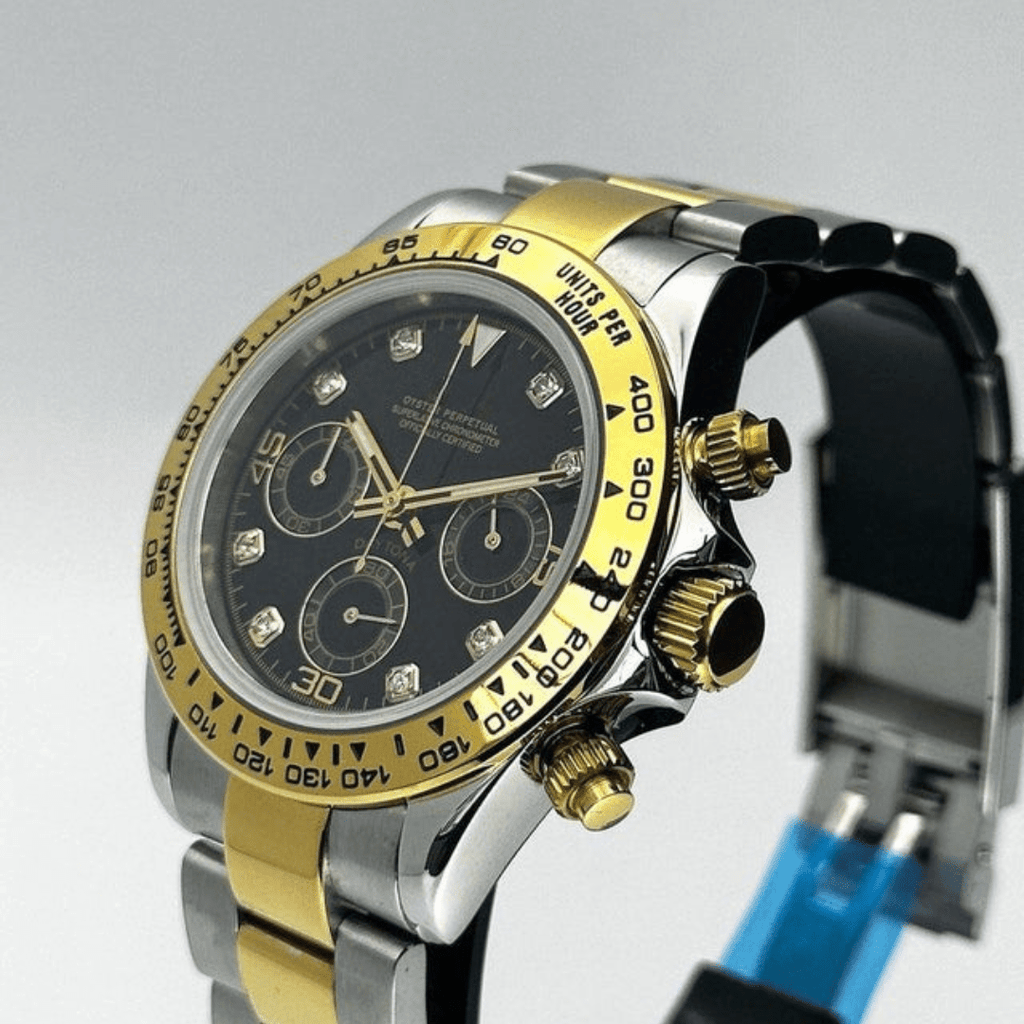 CUSTOM SEITONA CHRONOGRAPH EDITION TWO - TONE DIAMOND MOD - Monomods