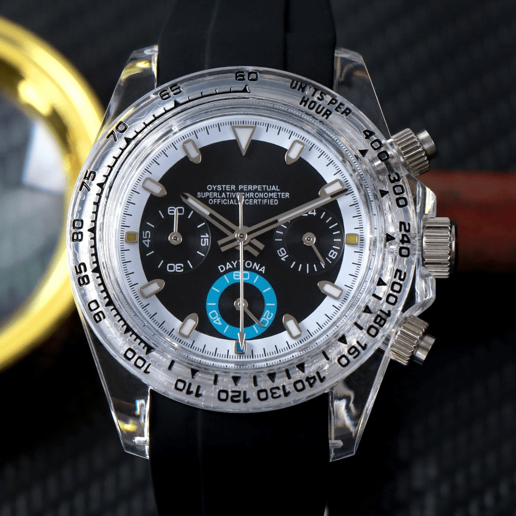 CUSTOM SEITONA CHRONOGRAPH MOD AQUA GHOST EDITION - Monomods