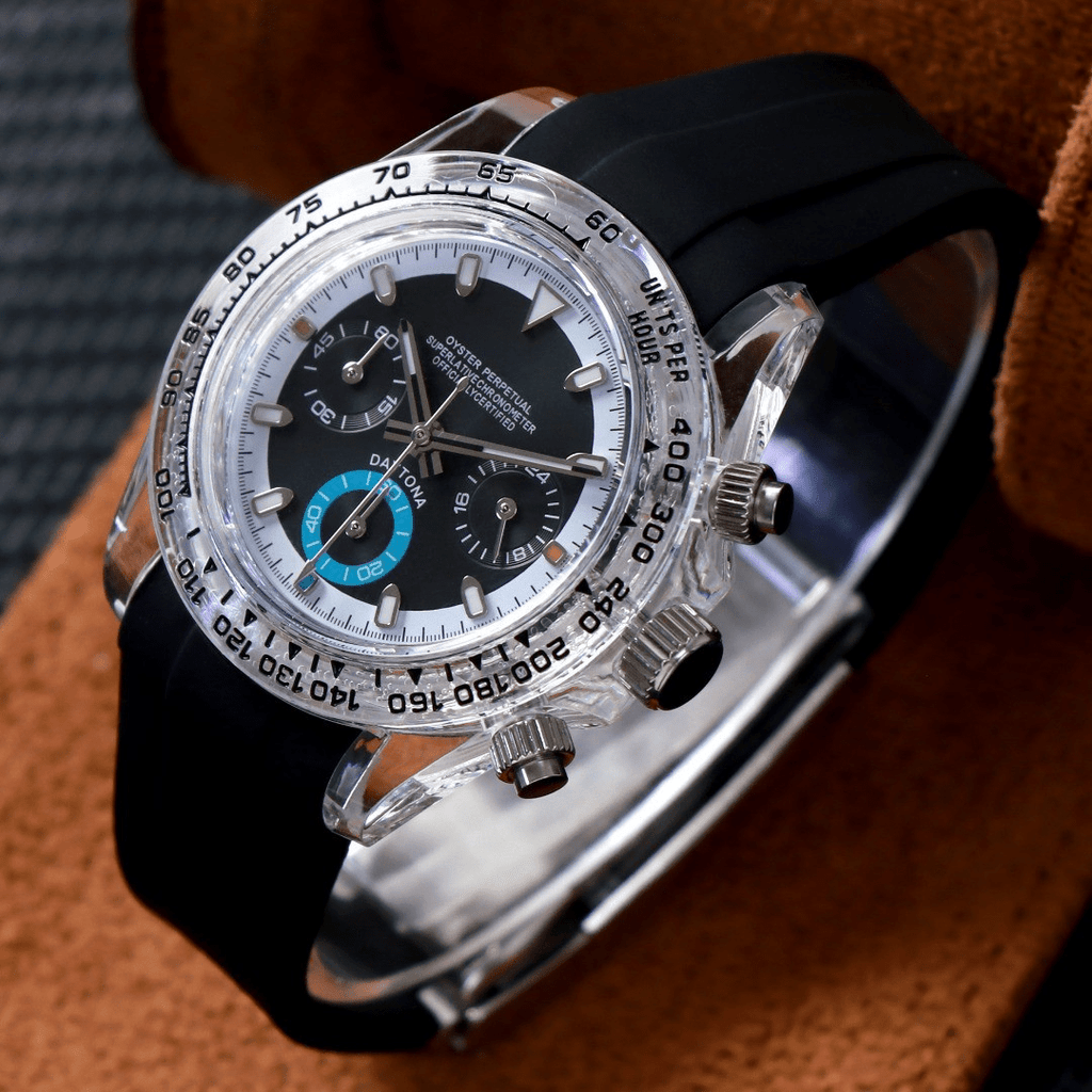 CUSTOM SEITONA CHRONOGRAPH MOD AQUA GHOST EDITION - Monomods