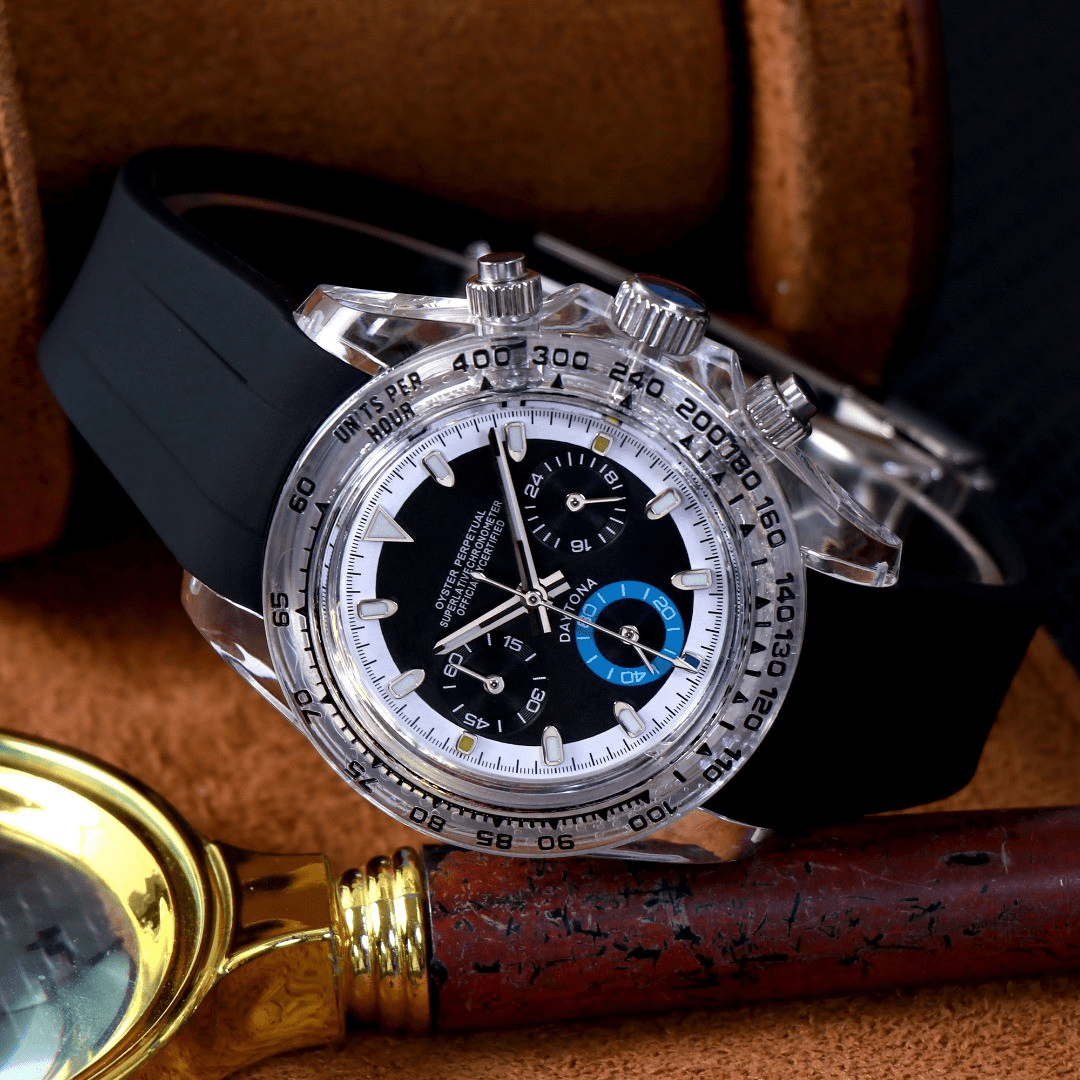 CUSTOM SEITONA CHRONOGRAPH MOD AQUA GHOST EDITION - Monomods