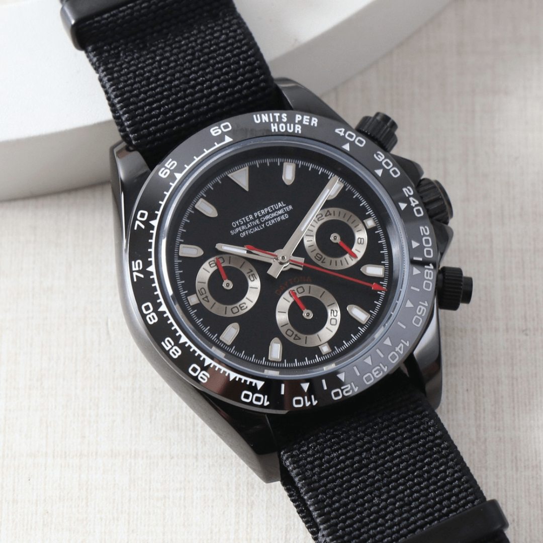 CUSTOM SEITONA CHRONOGRAPH MOD BLACK OPS EDITION - Monomods